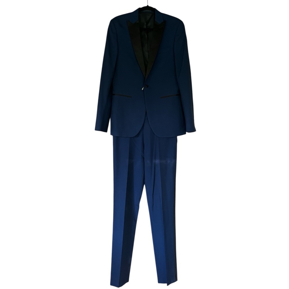 NEXT TAILORING Blue Tuxedo with Notched Lapels